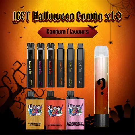 Buy Iget Halloween Combo X 10 Random Flavours Online Puffsme