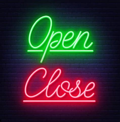 80 Open Late Neon Sign Stock Illustrations Royalty Free Vector