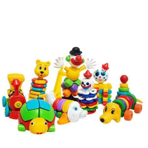 Blocos De Montar Kit Com 10 Brinquedos Educativos Encaixe Maxi Toys