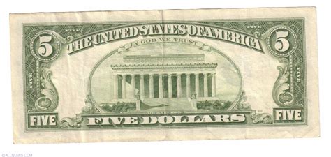 5 Dollars 1985 L 1985 Series United States Of America Banknote