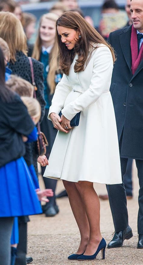 Winter White From Kate Middletons Many Many Maternity Coats E News