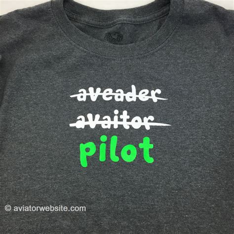 Pilot T Shirt Aviatorwebsite