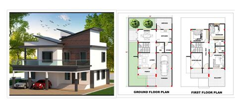 32x50 Modern House Plan With Wonderful 3d Elevationdownload The Free
