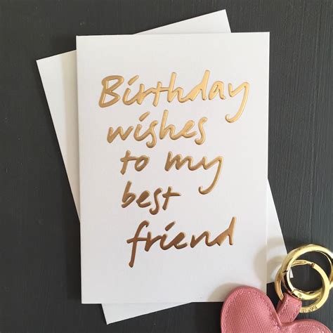 Birthday Wishes To My Best Friend Card By French Grey Interiors