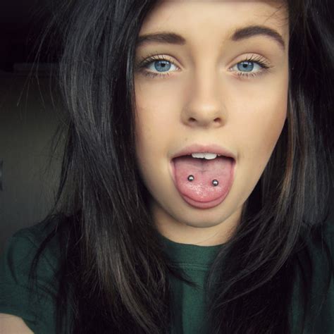 Double Tongue Piercing On Tumblr