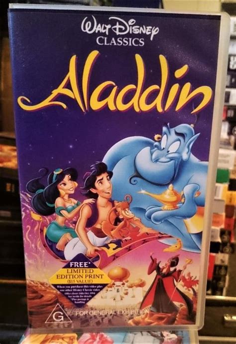 Aladdin Classic Walt Disney Vhs Video Pal Images And Photos Finder