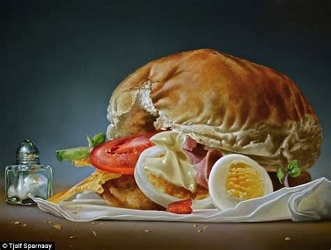 Dutch Artist Tjalf Sparnaay Creates Hyper Realistic Paintings Of Food