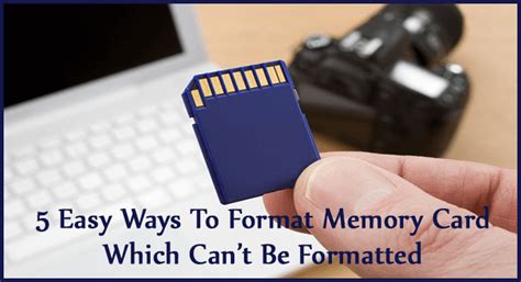 5 Easy Ways To Format Memory Card Which Cant Be Formatted