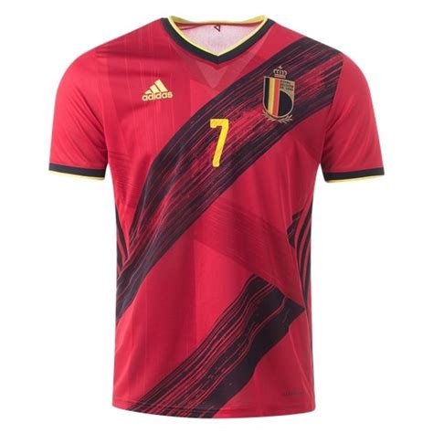 Home and away kits of every major nations including england, france, germany and portugal here's a look at what the the likes of cristiano ronaldo, kylian mbappe, kevin de bruyne and harry kane and more will wear when the euro 2020 begins. Kevin De Bruyne Belgium Euro 2020 Home Jersey by adidas RV7009519 - buy newest cheap soccer jerseys