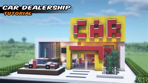 Build A Car Dealership R Minecraftbuilds