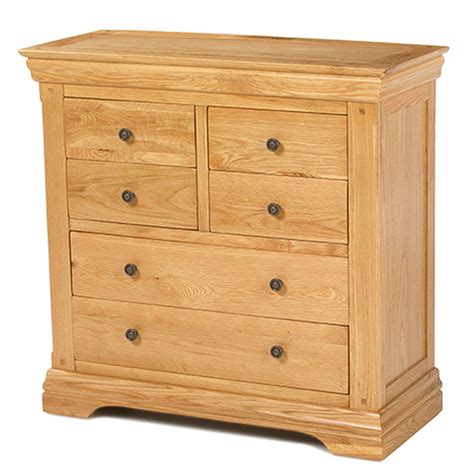 Bexley Solid Oak 4 Over 2 Chest Of Drawers Great Value