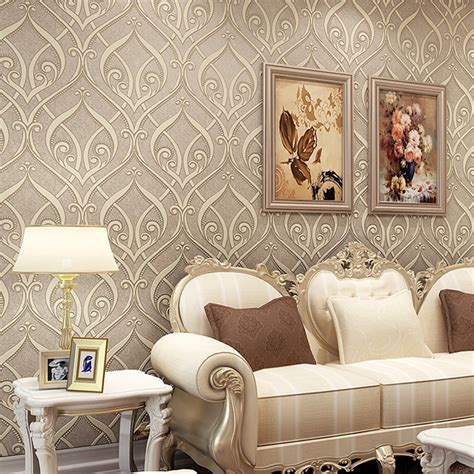Luxury 2016 Europe Classic Vine Wallpaper Noble 3d Embossed Living Room