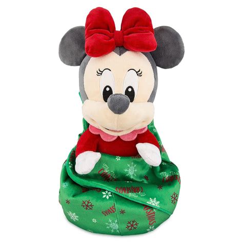 Minnie Mouse My First Christmas Plush With Blanket Pouch Disney