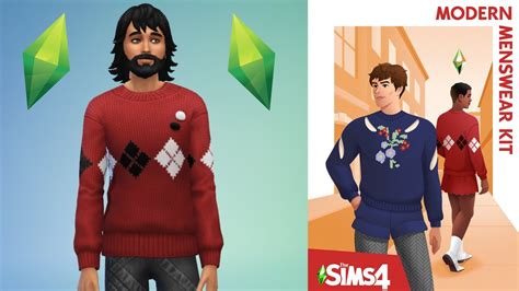 Sims 4 Modern Menswear Kit Review Youtube