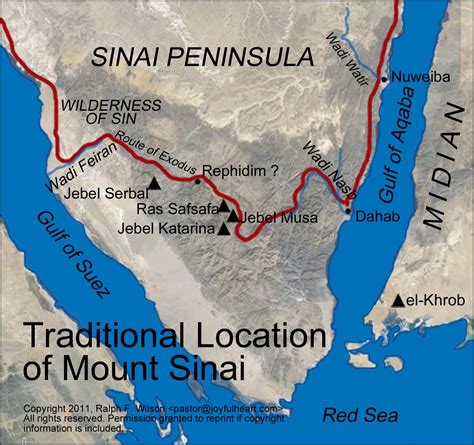 Mount Sinai Egypt Map