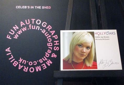 Hollie Jay Bowes Michaela Mcqueen Original Pre Print Hollyoaks 6x4 Cast Card