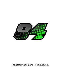 Racing Number Number Start Racing Sport Stock Vector Royalty Free