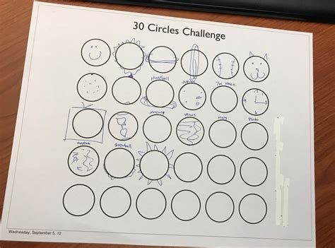 30 Circles Challenge Creative Icebreaker Activity With Free Download