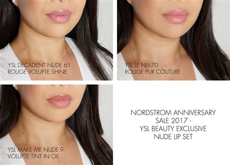 YSL Nude Lip Set SWATCHES Nordstrom Anniversary The Beauty Look Book