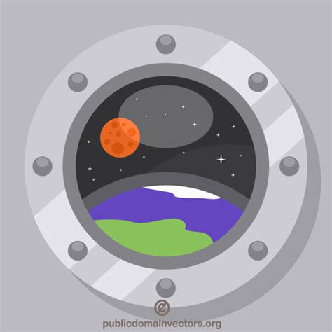 Rocket Porthole Public Domain Vectors