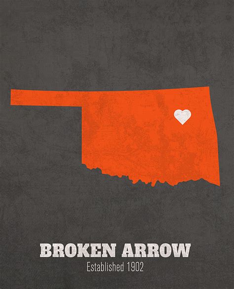 Broken Arrow Oklahoma City Map Founded 1902 Oklahoma State University