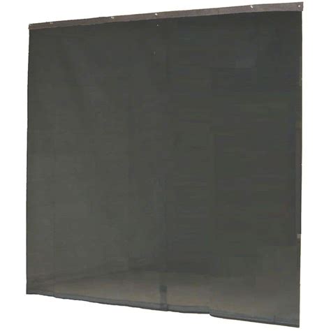 Instant Screen 120 In X 96 In Black Garage Screen Door With Hardware