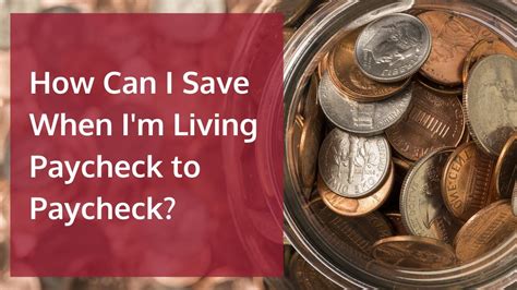 How Can I Save When Im Living Paycheck To Paycheck Youtube