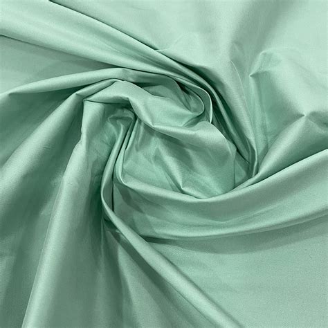 Celadon Green 100 Silk Taffeta Fabric — Tissus En Ligne
