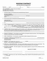 Free Roofing Contracts Forms Images
