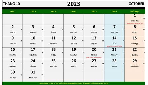 Xem Lịch âm Năm 2023 Lịch Âm 2023