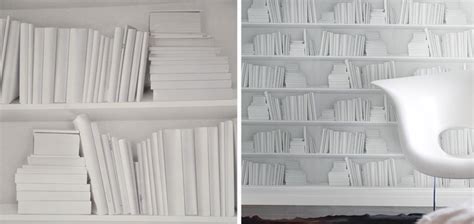 Can You Believe This Is Wallpaper White Bookshelf Wallpaper By Young