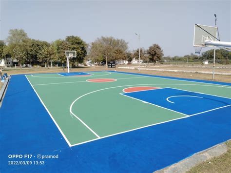 Acrylic Synthetic Basketball Court Flooring For Outdoor And Indoor
