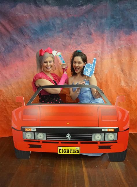 1980s Giant Car Photo Booth Backdrop Printable 80s Etsy