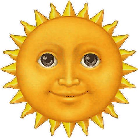 Sunshine Clipart Emoji Sun Emoji Iphone Png Download Full Size
