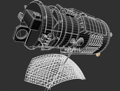 Mir Space Station 3d Model Cgtrader
