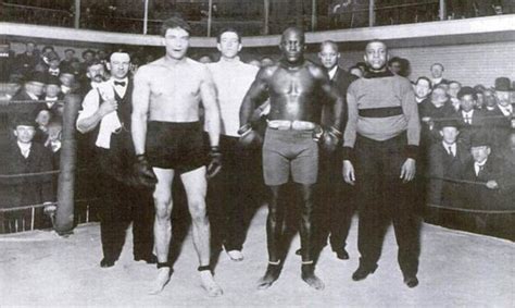 Rcm Historical Boxing Jack Johnson Versus Victor Mclaglen 1909 Bout In