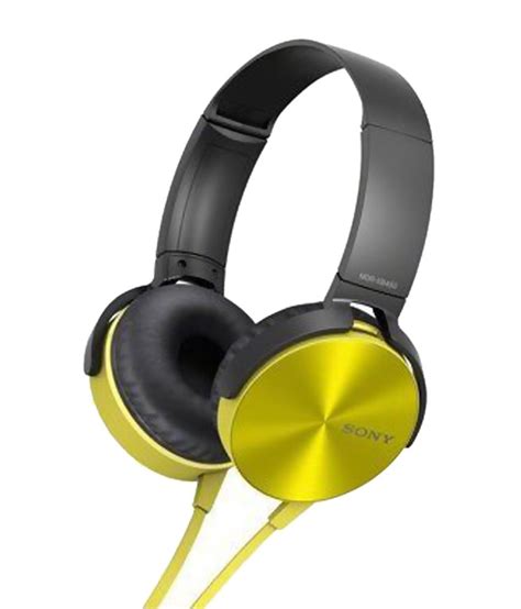 Buy Sony Extra Bass XB Headphones MDR XB Yellow Online At Best Price In India Snapdeal