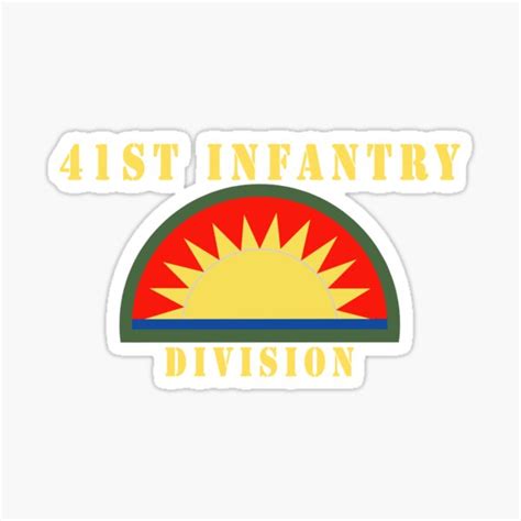 Army 41st Infantry Division X 300 Hat Sticker For Sale By