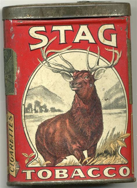 Sold Price Stag Tobacco Pocket Tin August 5 0114 100 Pm Edt