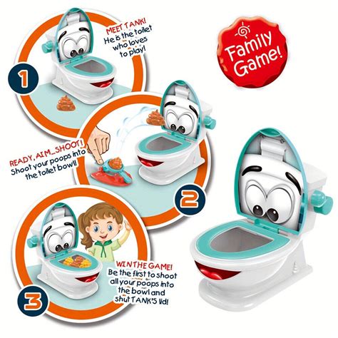 Poop Shoot Game Toy Creative Toilet Poop Game Toys Decompress Toys For