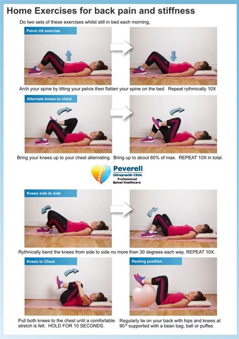 Photos Of Lower Back Strengthening Exercises Chart For Home Sciatica