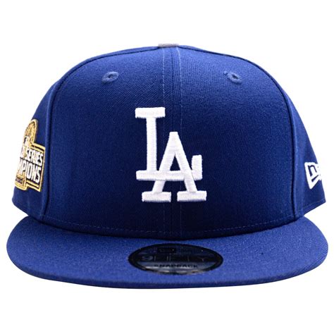 New Era X Mlb Los Angeles Dodgers World Series 2020 Snapback Cap Blue