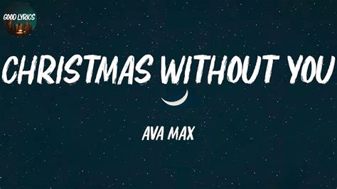 Ava Max Christmas Without You Lyric Video Youtube