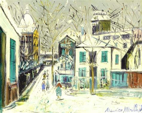Maurice Utrillo 1883 1955 Le Maquis De Montmartre Sous La Neige