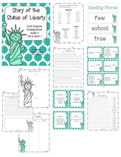 Statue Of Liberty Reading Comprehension - Story of the Statue of Liberty : Reading Street : Grade 3 | Reading