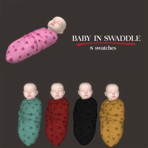 Leo Sims Baby In Swaddle For The Sims 4 Spring4sims Sims Baby