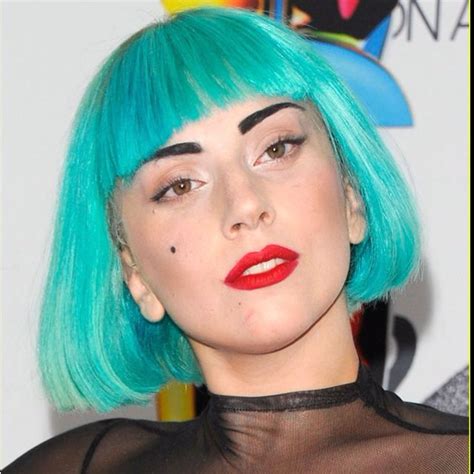 A wide variety of gaga blue options are available to you, such as material, style, and frame material. One of my favourite of Lady GaGa's looks. Teal bob, sheer ...