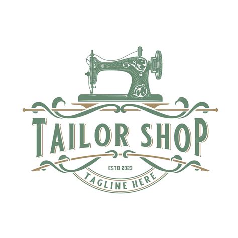 Premium Vector Sewing Machine Logo Design For Tailors Sewing Shops