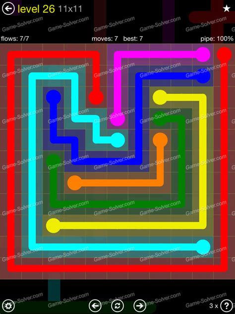 Flow Extreme Pack 2 11x11 Level 26 Game Solver