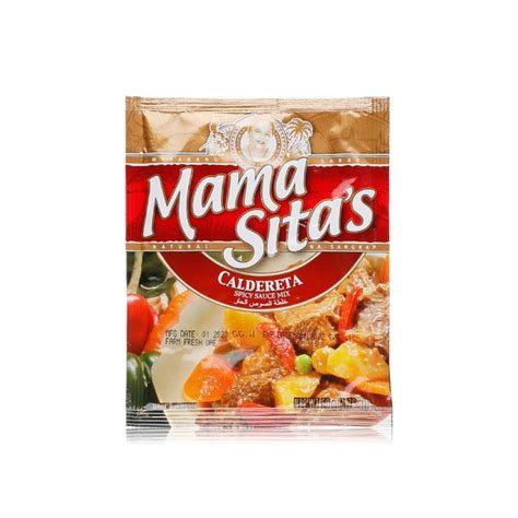 Mama Sitas Caldereta Spicy Sauce Mix 50g Price In Uae Spinneys Uae